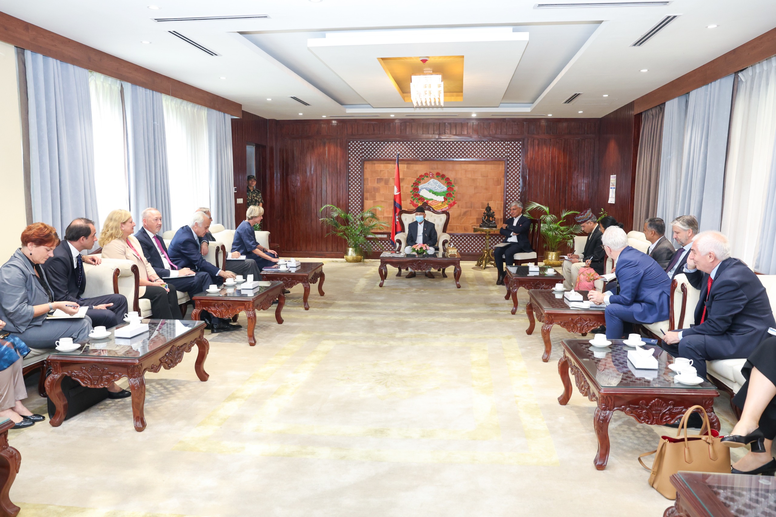 प्रधानमन्त्रीसँग युरोपियन युनियनका राजदूूतहरुको शिष्टाचार भेट : Jana Aawaj News